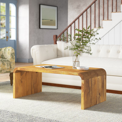 Waterfall edge coffee table online